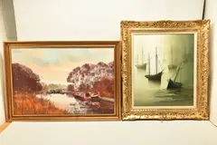 Marines by Gilbert Bria, oil on canvas, sold Jul 2024