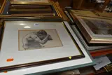 Comprising a family group on a cart by Walter Jenks Morgan, pencil on paper, sold Jul 2024