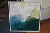 Bountiful edge by Carla Segarra, mixed media on canvas, sold Jul 2024