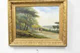 A landscape with horse and cart by E.N. Hearn, oil on canvas, sold Jul 2024