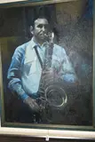 Mr cool by Peter Slack, oil on board, sold Jul 2024