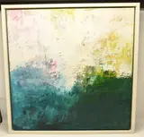 Bountiful edge by Carla Segarra, mixed media on canvas, offered Jun 2024