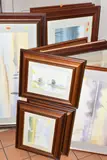 Fifteen watercolours to include landscapes and coastal landscapes by Nick Grant, watercolor, offered Jun 2024