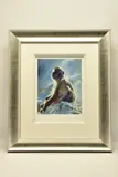 Backlit baboons - gibraltar by Rolf Harris, print on paper, sold Jun 2024