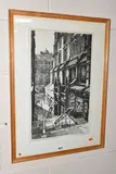 Christ church passage, birmingham by James Priddy, etching, sold Jun 2024