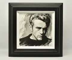 James dean by Jen Allen, print on board, sold Jun 2024