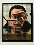 Dali by Nick Holdsworth, mixed media on paper, sold Jun 2024