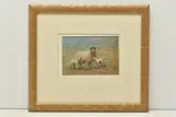 Ewe with twins by Brian Irving, watercolour on paper, sold Jun 2024