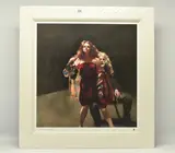 The painter with janine pecorini by Robert Lenkiewicz, print, sold Jun 2024