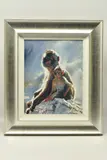 Backlit baboons - gibraltar by Rolf Harris, print on board, sold Jun 2024