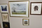 comprising George Cutter (1940) an extensive flood plain by Six Modern Decorative Pictures, pastel on paper, offered Jun 2024