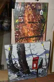 Woodland Walk by Timmy Mallett, oil, sold Jun 2024