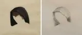 Studies of a female head from Scenes from the Life of Saint Martin of by Winifred Knights, pencil, sold Jun 2024
