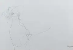 Lyrical Signed W Scott by William Scott, Pencil, sold Jun 2024