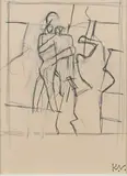 4 x 16 by Keith Vaughan, Pencil, sold Jun 2024