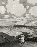 If only I could get a little more breadth into it Signed and dated by Arthur Watts, Pen and ink on scraperboard, sold Jun 2024