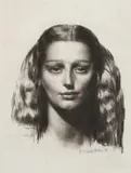 Head of a Girl by Gerald Brockhurst, Lithograph, sold Jun 2024