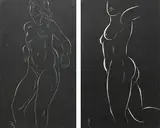 Female Nude by Eric Gill, engraving, sold Jun 2024