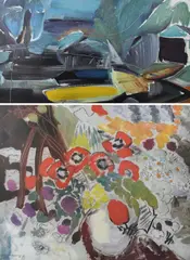 Flower Painting 1931 by Ivon Hitchens, pencil, sold Jun 2024