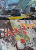 Flower Painting 1931 by Ivon Hitchens, pencil, sold Jun 2024