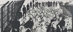 A CND protest Signed and dated Peri 1962 by Peter Laszlo Peri, Etching and drypoint, sold Jun 2024
