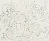 The Letter Signed by Leon Kossoff, Etching, sold Jun 2024