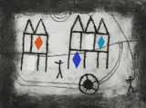 The Well of Loneliness by Julian Trevelyan, Etching and soft-ground with hand colouring, sold Jun 2024