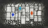 Pebble Mill '83 by Julian Trevelyan, Etching and softground with hand colouring, from Late Dream City Series, sold Jun 2024