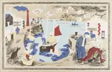 Harbour by Julian Trevelyan, Offset Lithograph, from the School Prints series, sold Jun 2024