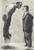 George Tobias and Christopher Rodel Signed by William Kentridge, Drypoint, offered Jun 2024