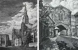 The Restoration of Salisbury Cathedral by Howard Phipps, pencil, sold Jun 2024