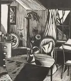 Interior Signed John Nash by John Nash, Wood engraving, sold Jun 2024