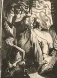 The Murder of Holofernes Signed John Nash by John Nash, Wood engraving, sold Jun 2024