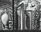 Garden Memories Signed by Anne Ullman by Eric Ravilious, Wood engraving, sold Jun 2024