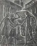 Invenerunt Me Custodes by Eric Gill, Wood engraving, from Canticum Canticorum, sold Jun 2024