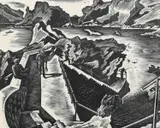 Havre Gosselin Wood engraving 20 by Guy Seymour Warre Malet, Wood engraving, sold Jun 2024
