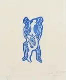 Siamese Twins Signed by John Banting, Linocut, sold Jun 2024