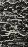 From the Hills to the Sea Signed by Gwenda Morgan, Wood engraving, sold Jun 2024