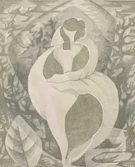 Mollusc Signed by Monica Poole, Linocut, sold Jun 2024