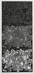 Triple Quay Signed by Peter Lawrence, Wood engraving, sold Jun 2024