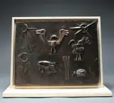 Brother Sun by George Fullard, Bronze, mounted in a wooden frame, offered Jun 2024