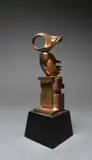 Awakening Signed with initials and numbered WS 4/6 by Willi Soukop, Bronze on a wooden base, sold Jun 2024