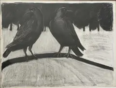 1988 by Nancy Baldwin, drawing, offered Mar 2024