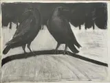1988 by Nancy Baldwin, drawing, offered Mar 2024