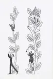 Clergyman Shocked and Smith with Poker by Eric Gill, print on paper, offered Mar 2024