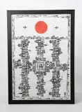 City Break print in black and red on linen by Grayson Perry, print (other), offered Mar 2024