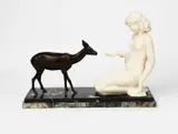 Lady Kneeling by Alberto Saccardi, bronze, offered Mar 2024