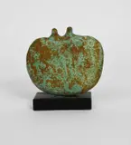 Canal clay on polished slate base by Peter Hayes, ink, sold Mar 2024