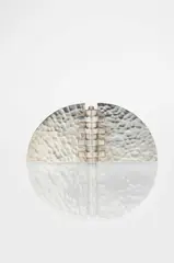 A Modernist silver-plated solifleur vase by Jean Desprès, sculpture, sold Mar 2024