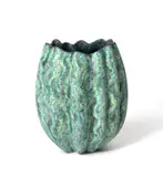 Wavy form vessel by Peter Beard, photograph, sold Mar 2024
